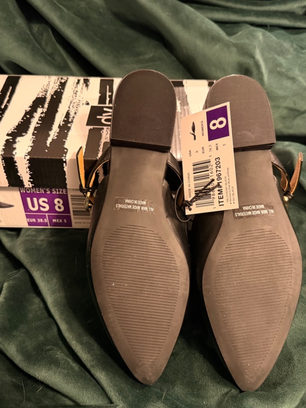 NIB DV Dolce Vita Flats Mules with Strap - Picture 2 of 3